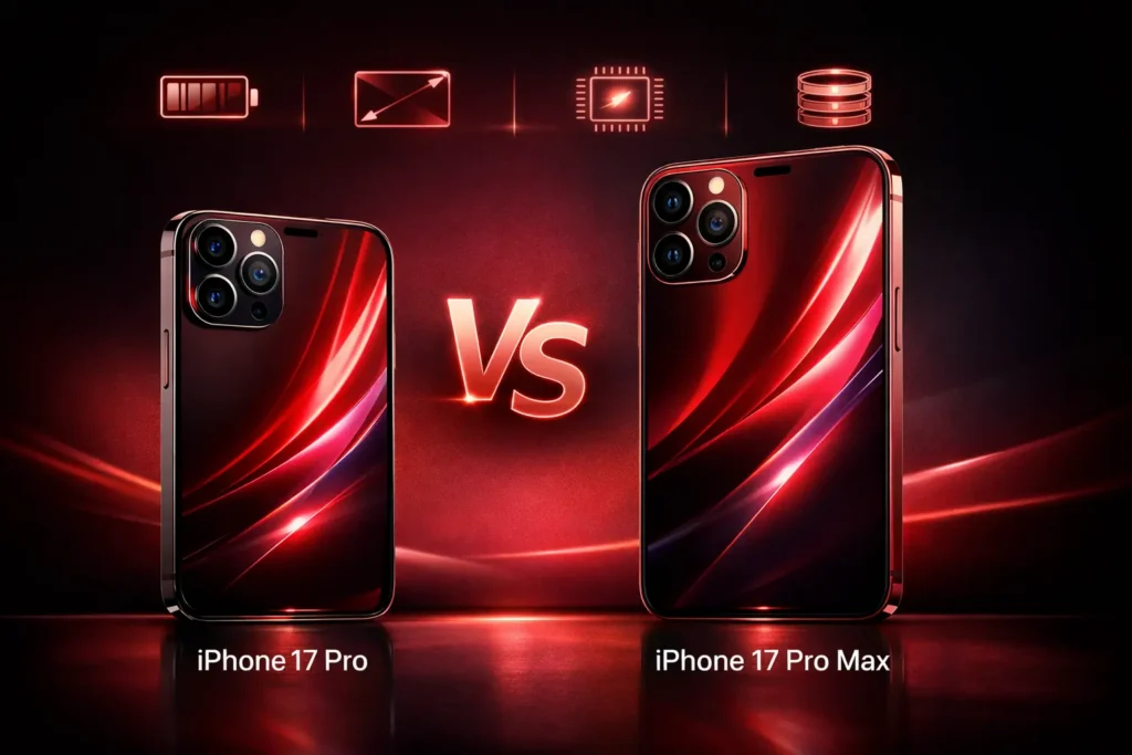 iPhone 17 Pro Max vs iPhone 17 Pro Which is Better 2026 Guide