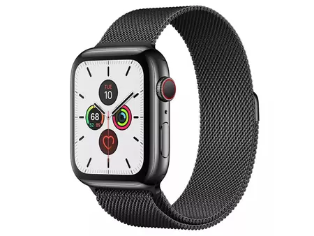 "Apple MWW82 4G Watch Series 5 44mm Black Stainless Steel Case Black Milanese Loop Price in Pakistan, Specifications, Features, Reviews"