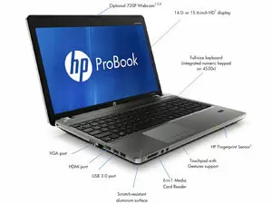 "HP ProBook 4530s ( Ci5, 320GB ) Price in Pakistan, Specifications, Features"