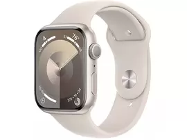 Apple Watch Series 9 45mm Starlight Aluminium Case With Starlight Sports Band